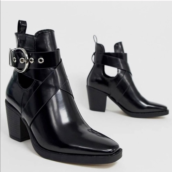 ASOS Shoes - Asos wide fit buckle boots